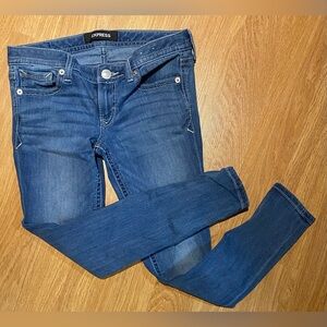 Express Low Rise Skinny Jeans